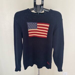Ralph Lauren Sweater with American Flag Design